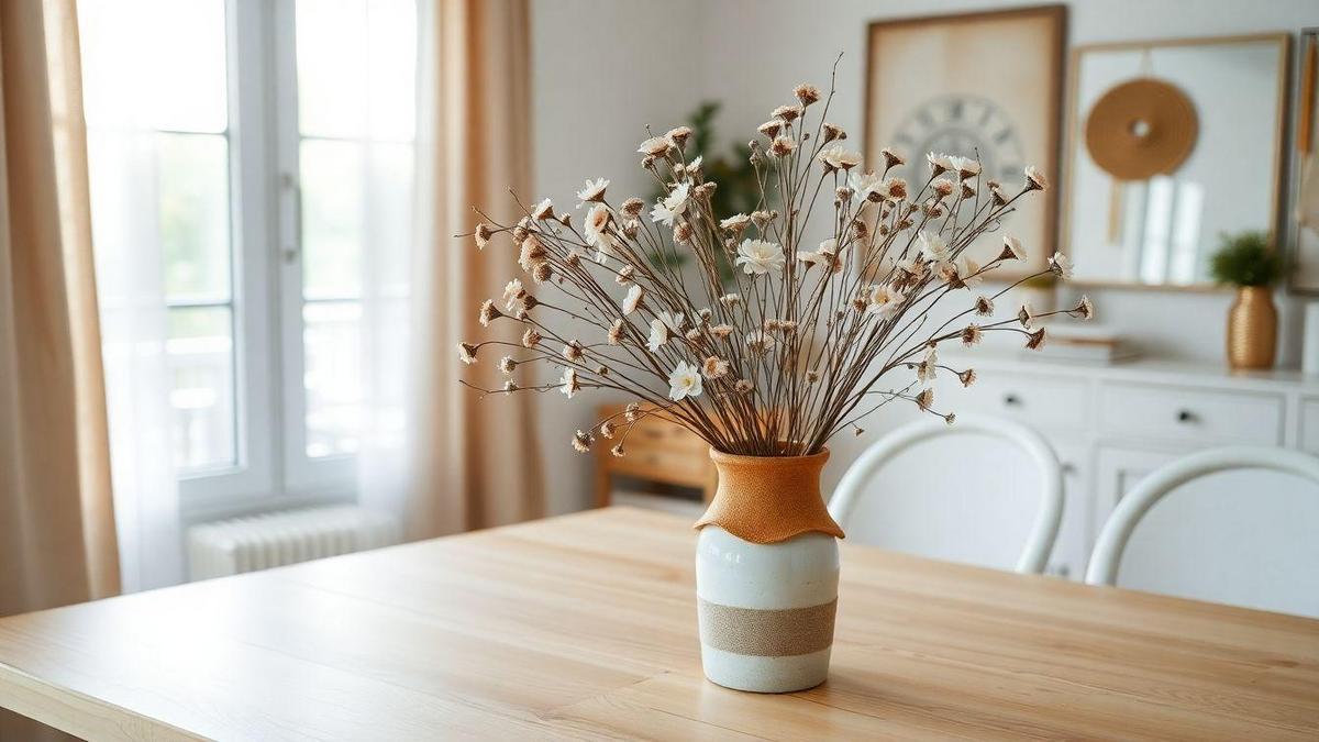 Benefícios da Decoração DIY com Flores Secas