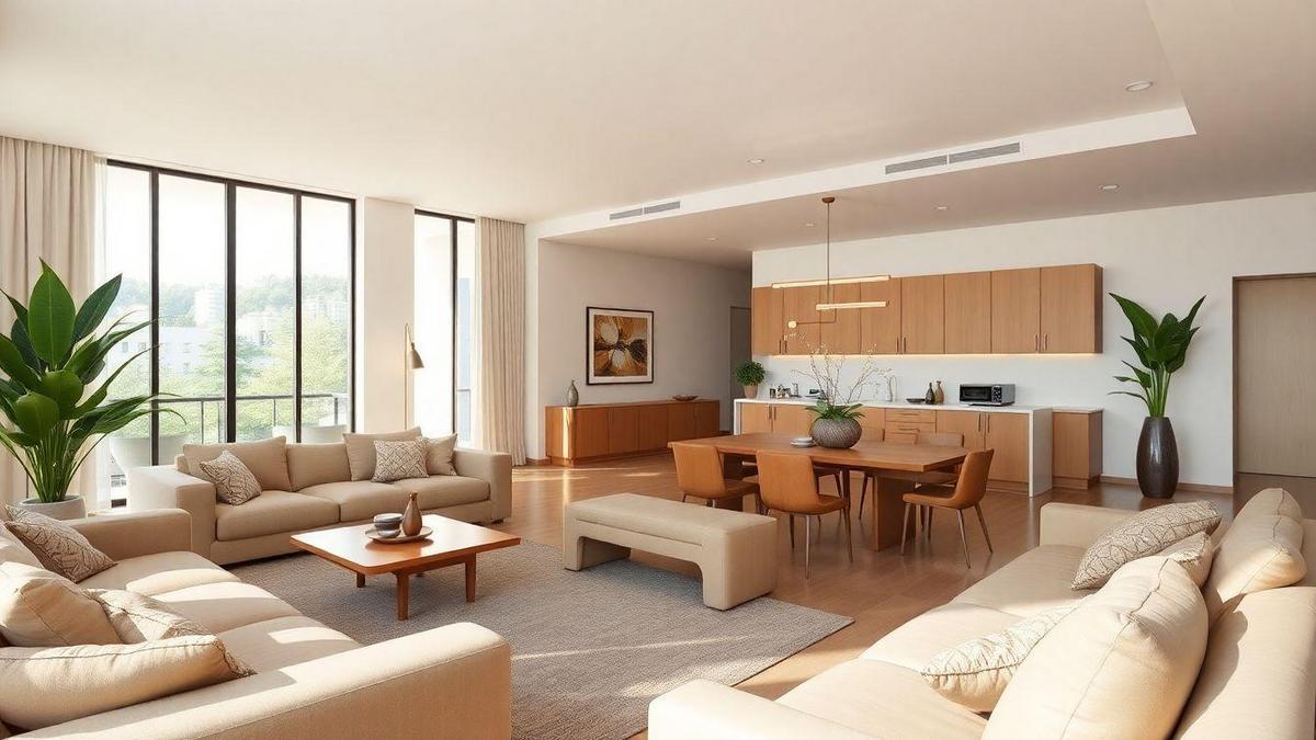 Como escolher móveis para uma sala integrada