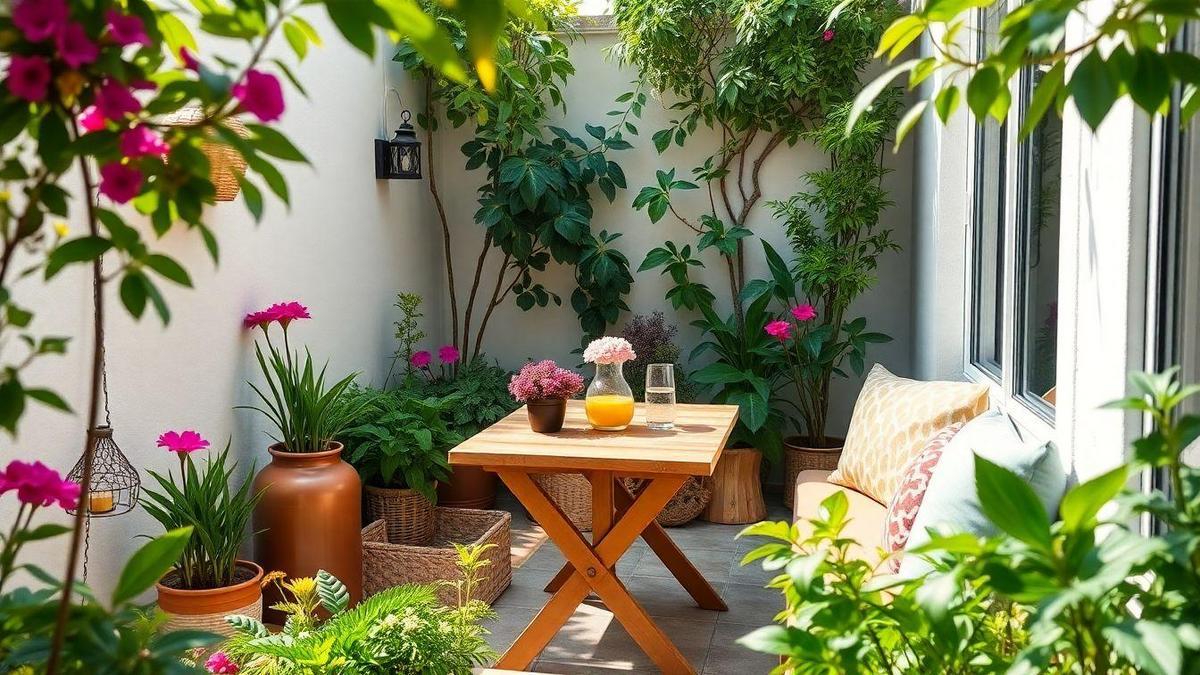 Ideias de decoração para jardins pequenos em apartamentos