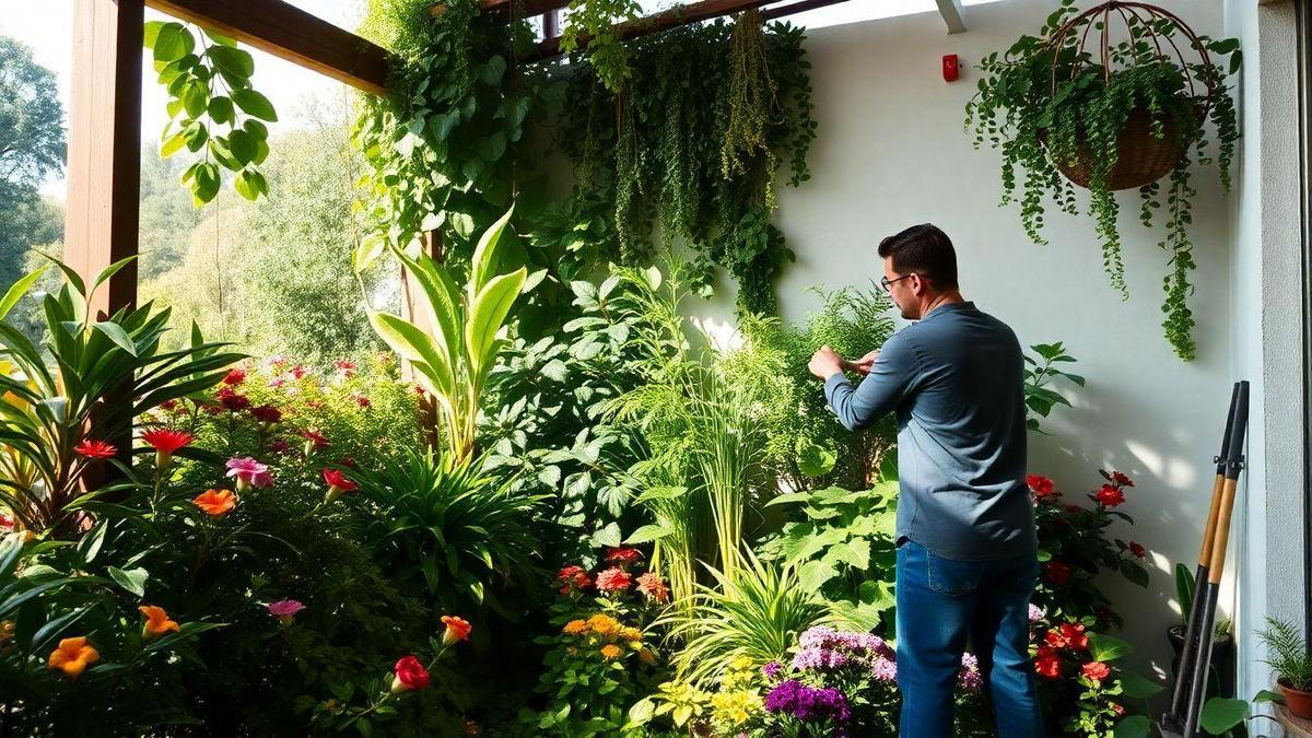 Manutenção e Cuidados com o Jardim Vertical