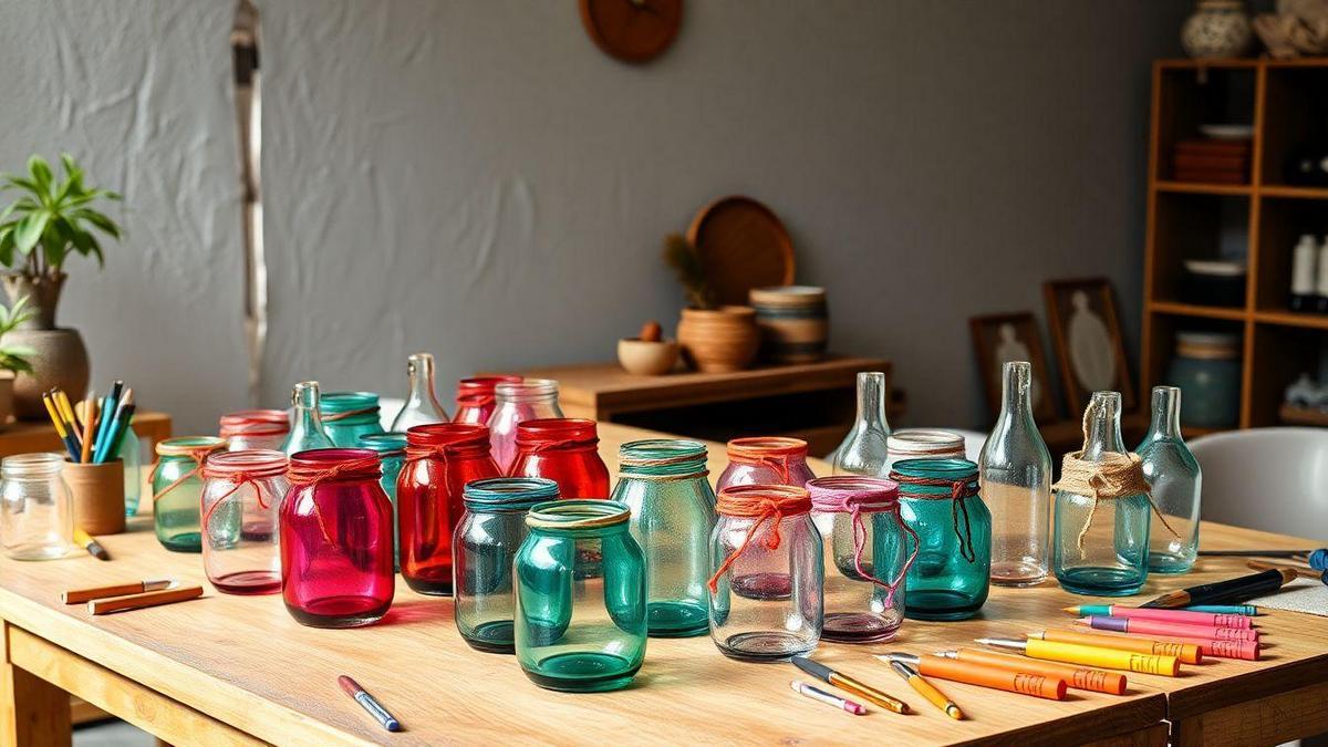 Técnicas Fáceis de DIY para Artesanato com Garrafas