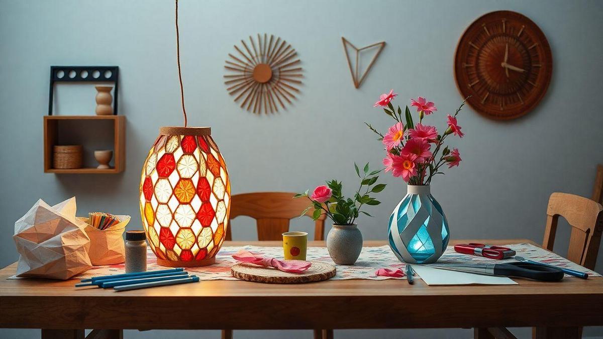 Transformando Materiais Reciclados em Decorações Incríveis