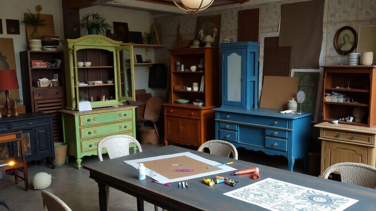 Truques de artesanato para personalizar móveis antigos com pintura